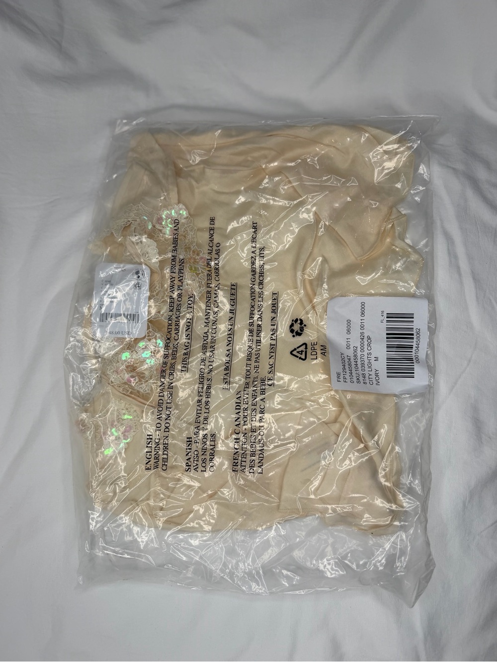 NWT City Lights Cropped Cami- Free People - Picture 4 of 7
